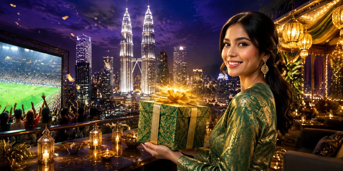 Suasana pertaruhan hiburan bernuansa Hari Raya di Kuala Lumpur