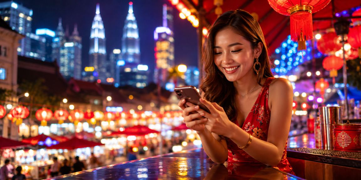 Pengguna mengakses platform kasino mudah alih secara bertanggungjawab di Kuala Lumpur
