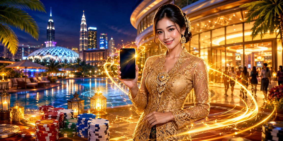 Akses permainan slot kasino melalui aplikasi dengan gaya kebaya di Selangor